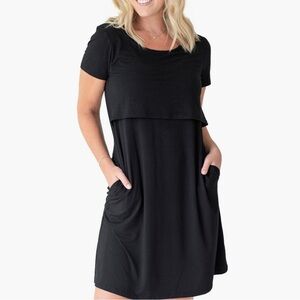 Kindred Bravely Maternity and Nursing Dress with Pockets